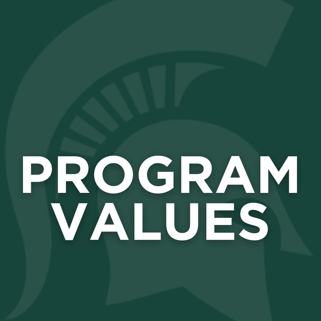 Learn about our program's values.