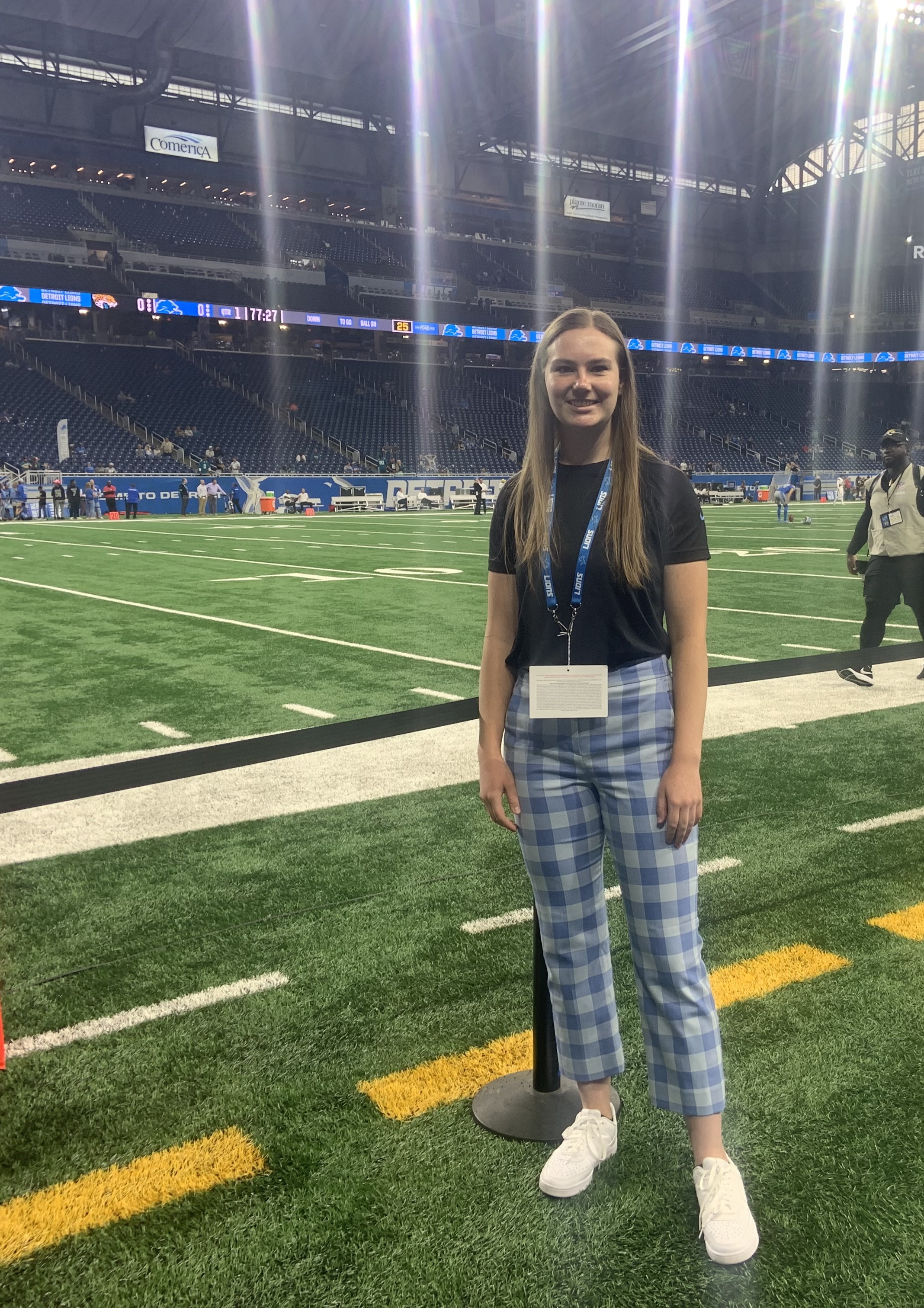 Internship Spotlight: Grad Student Erin Neaton with the Detroit Lions