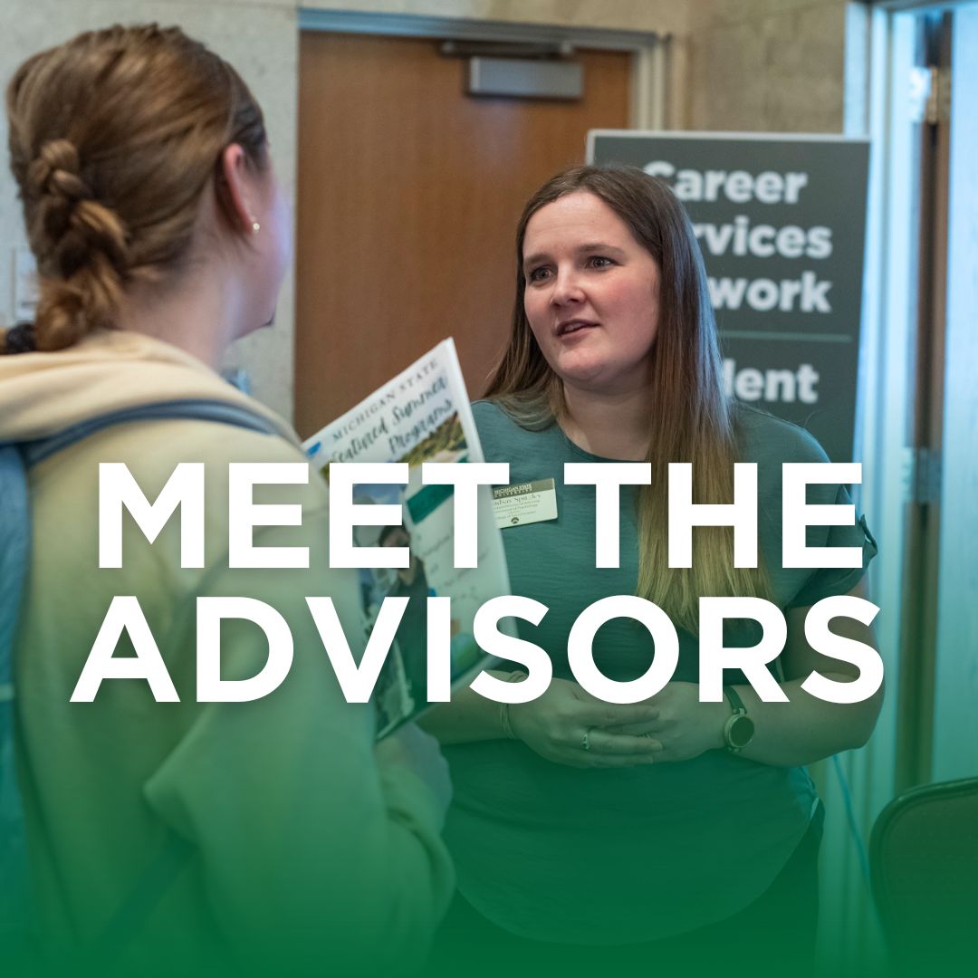A graphic that says "Meet the Advisors"